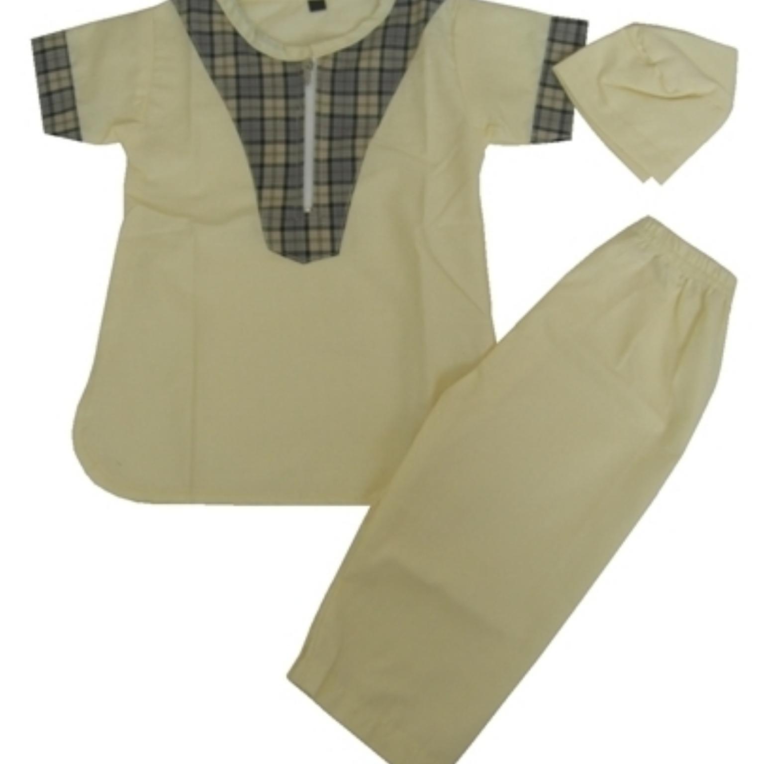 Rianni Setelan Baju Muslim Koko Turki Bayi Anak Laki-laki Size XS Estimasi 6-12 Bulan