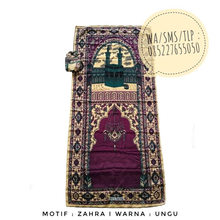 Sajadah Lipat Motif Zahra Ungu