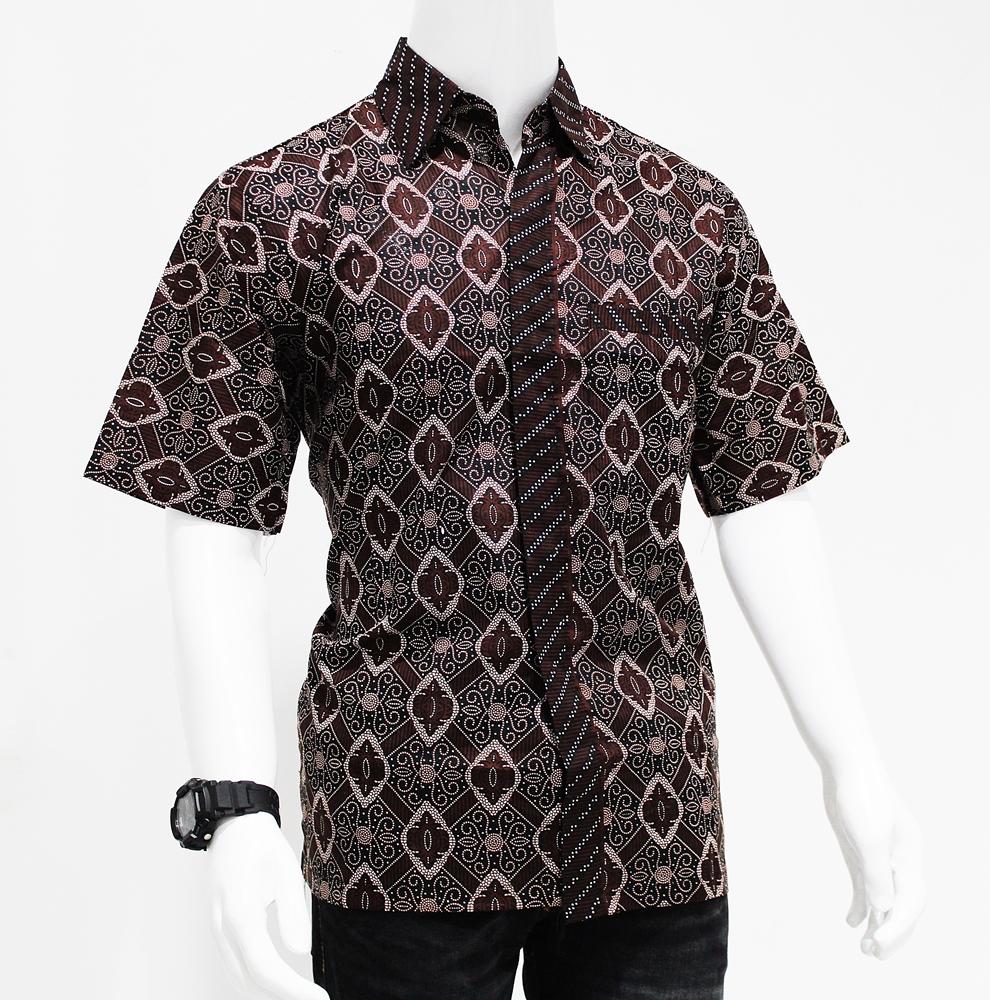 BATIK PRIA - BATIK PEKALONGAN - KEMEJA BATIK PRIA LENGAN PENDEK 011