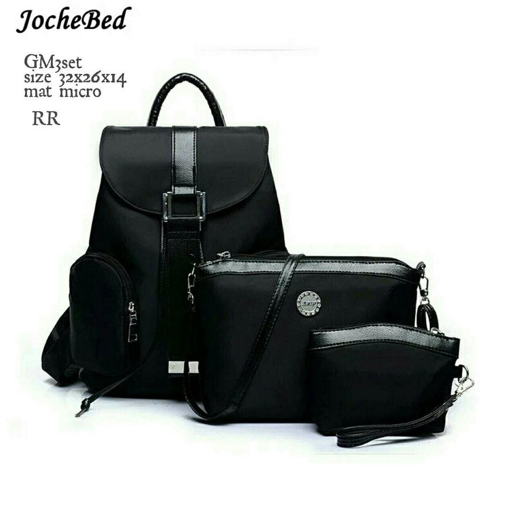 Jual Tas Ransel Backpack Sekolah / Kuliah Wanita Fashion Jochebed Murah HTM Promo