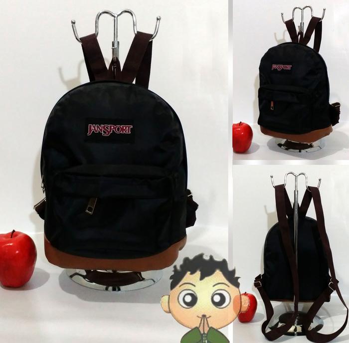 Tas Ransel Jansport SMini hitam Polos - 4f4o6s