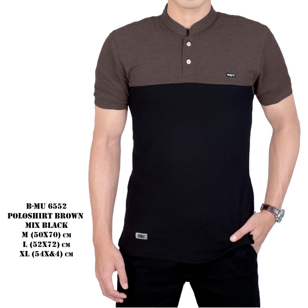 the most - Poloshirt sanghai Brown Mix Black Koas koko grandad baju pria murah kaos polo shirt cowok distro Lazada Birthday