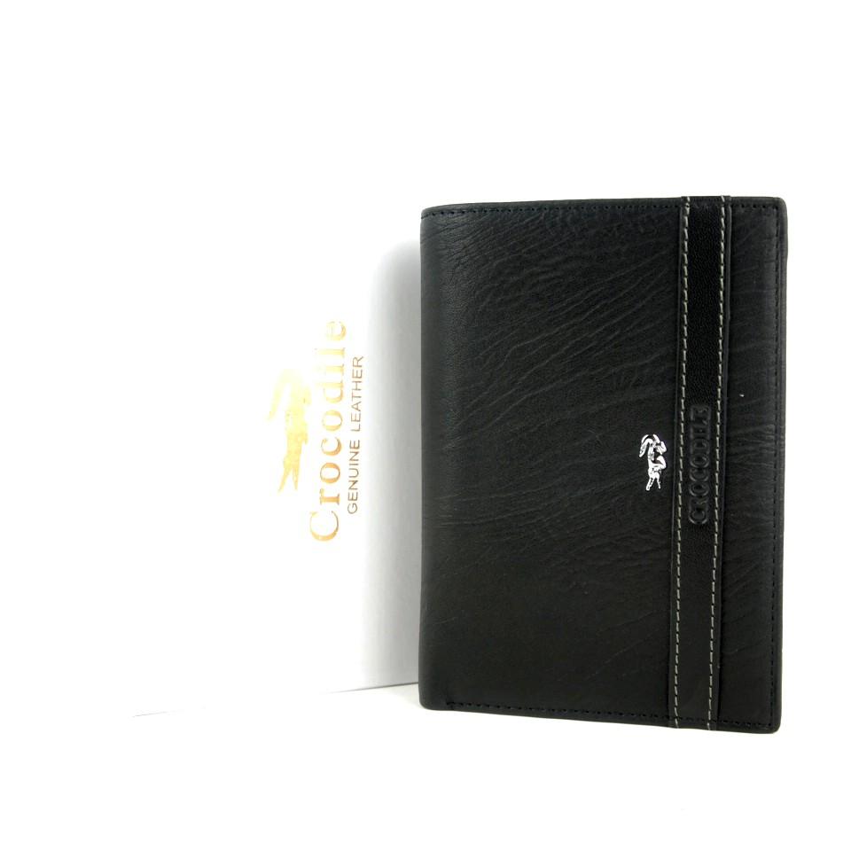Paling Murah CROCODILE C321-4 HITAM - DOMPET KULIT PRIA TANGGUNG IMPORT BRANDED Toko Makmur