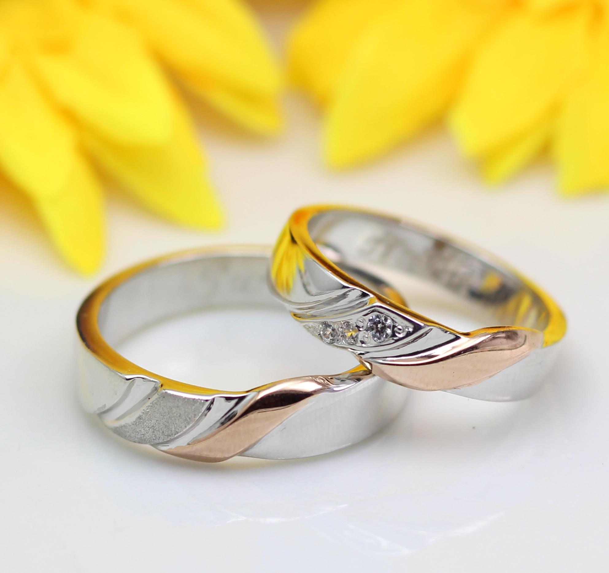 Cincin Nikah perak lapisan palladium