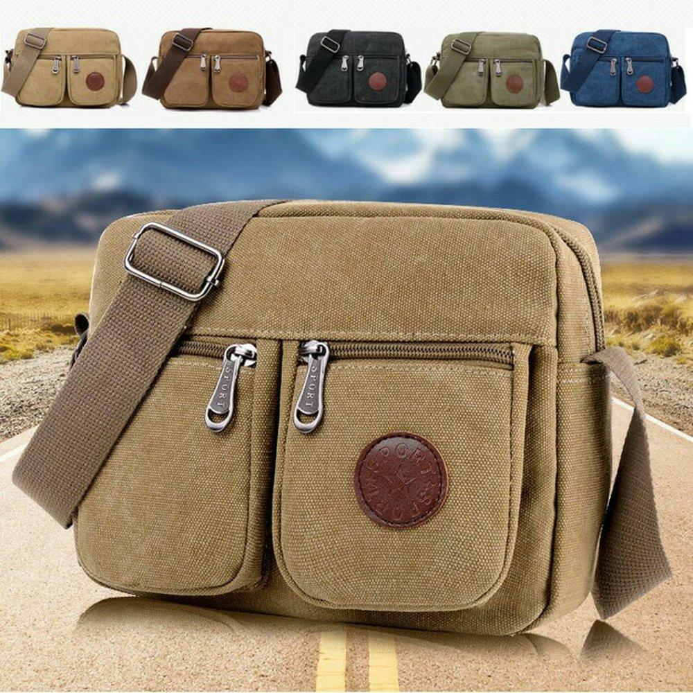tas selempang kanvas pria - tas import - tas multifungsi - tas murah terbaru - tas laki cewek - tas branded batam di lapak pelangi_bag bagusia08