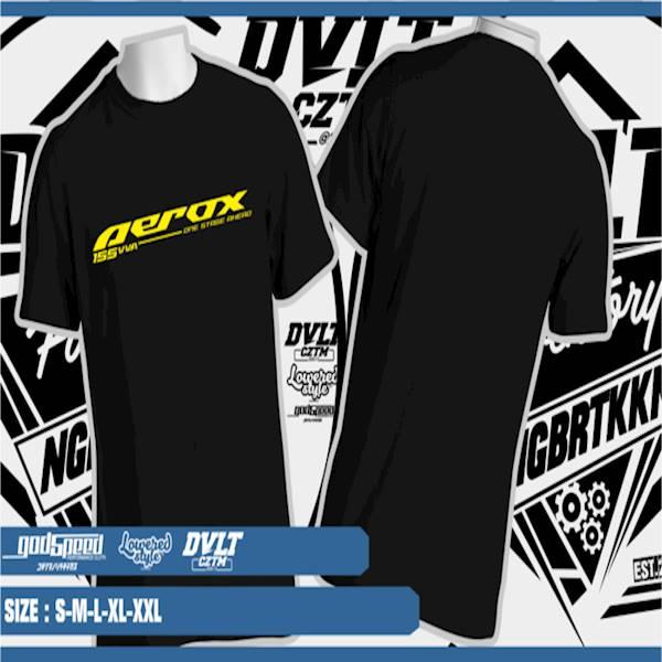 Kaos/T-Shirt Yamaha Aerox 155 VVA Logo Murah