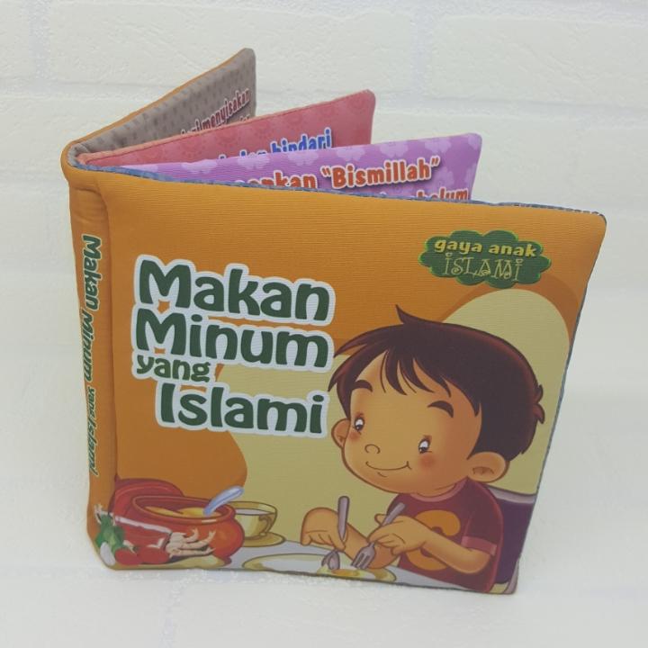 BunTal Buku Bantal Makan-minum Yang Islami (Buku Kain Anak Muslim)