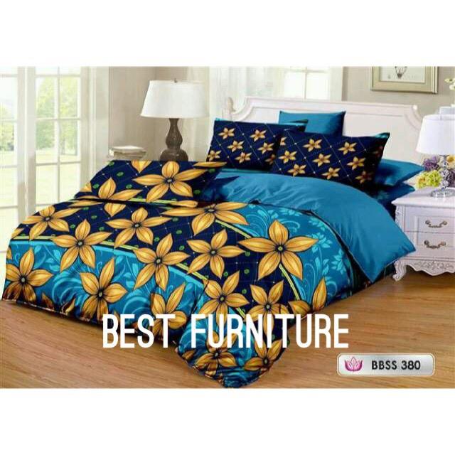 Best Furniture Bedcover Set Cantik dengan Selimut dan Seprai uk King 180x200cm