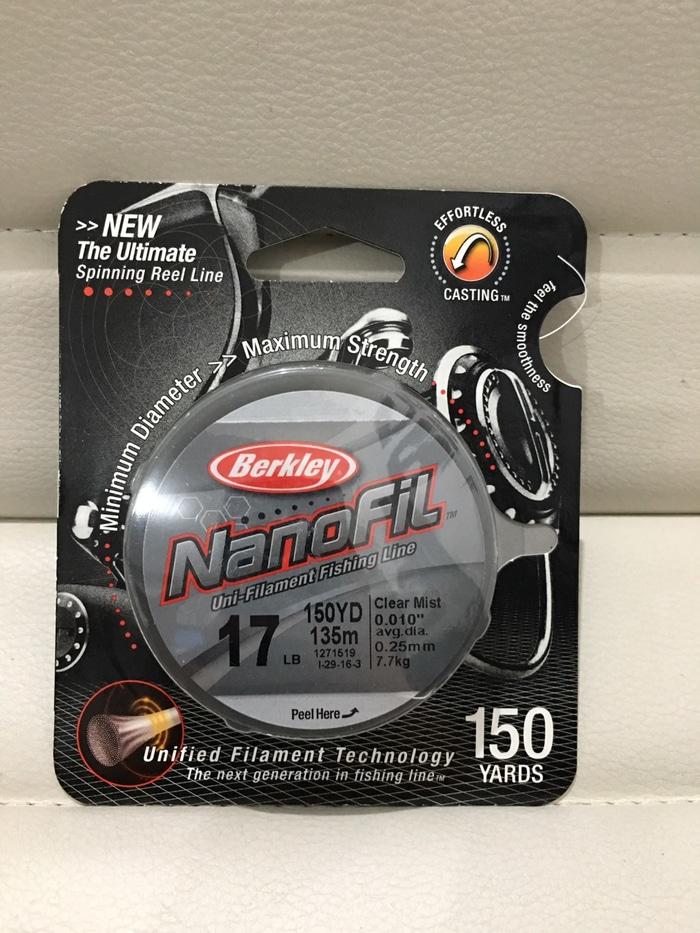 BERKLEY NANOFIL CLEAR MIST 17LB 150YARD - O9veLW