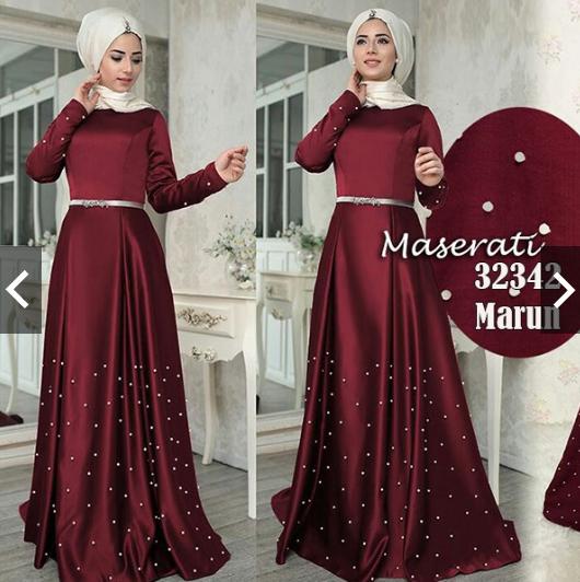 TotallyGreatShop Gamis Pesta Payet Mutiara Premium (Real Pic) - Gaun Pesta Party Maxi dress Payet Premium - Gamis Syari Pesta Modern - Kebaya Modern Wisuda - Fashion Baju Busana Kondangan Muslimah Hijaber Hijab Jilbab premium ihmaserati