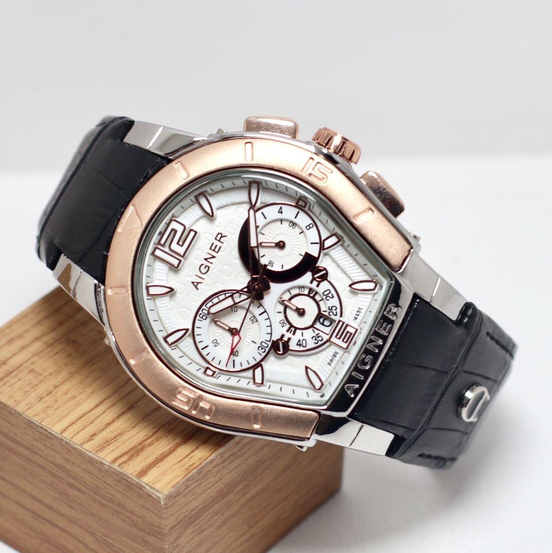 Terbaru Jam tangan Aigner - jam tangan fashion pria - leather strap