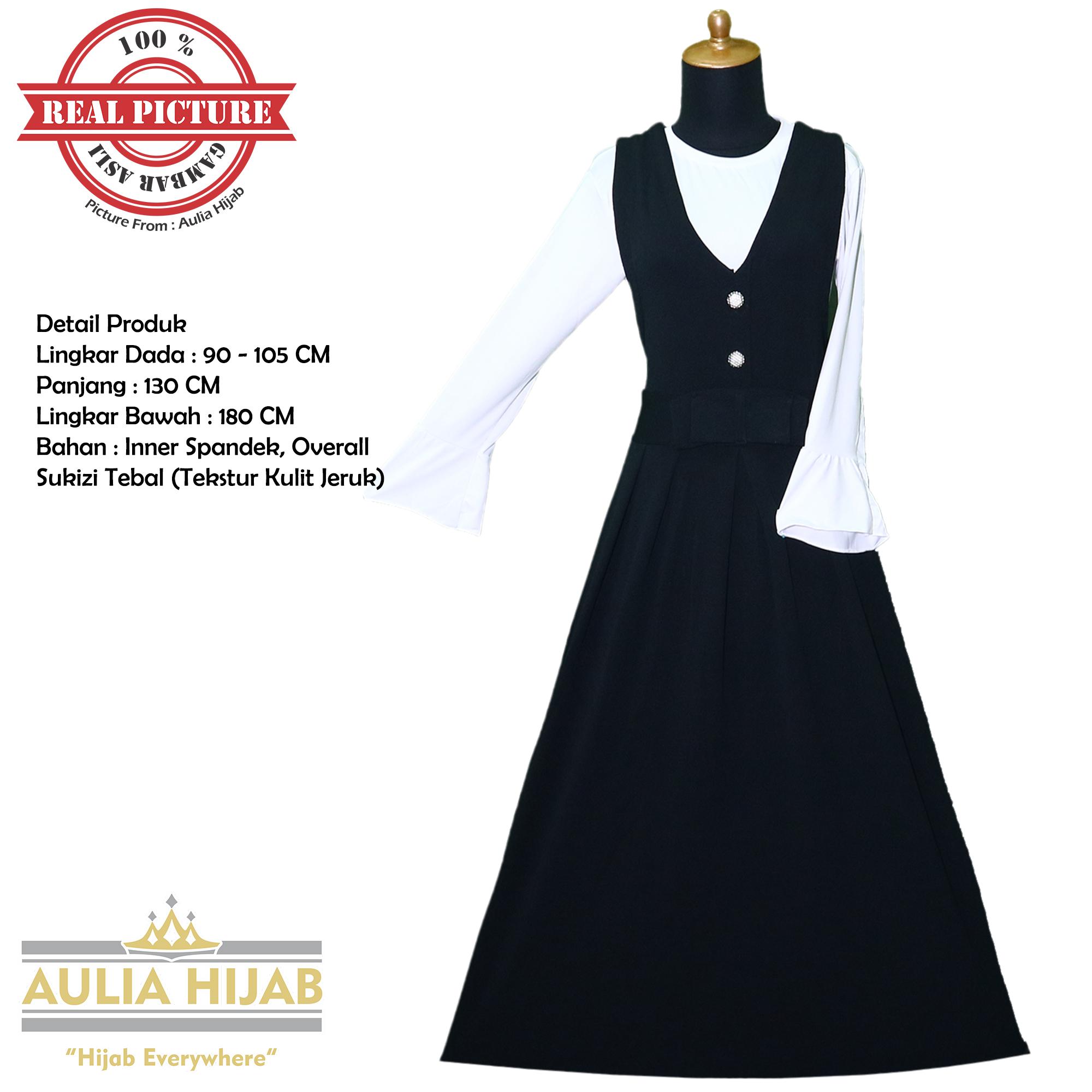 Aulia Hijab - Gamis Overall Annie Overall Bahan Sukizi Premium/Gamis Overall/Overall Murah/Gamis Langsung/Overall Terbaru/Baju Kodok/Gamis Pesta/Gamis Kerja/Gamis Sukizi/Gamis Premium/Sukizi Premium/Overall Gambar Asli/Overall Real Picture/Overall Premium