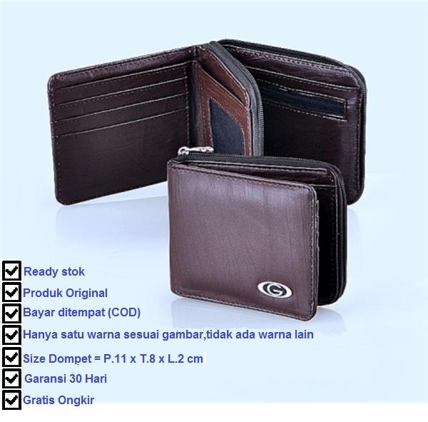 Garsel Dompet Casual Pria - Coklat