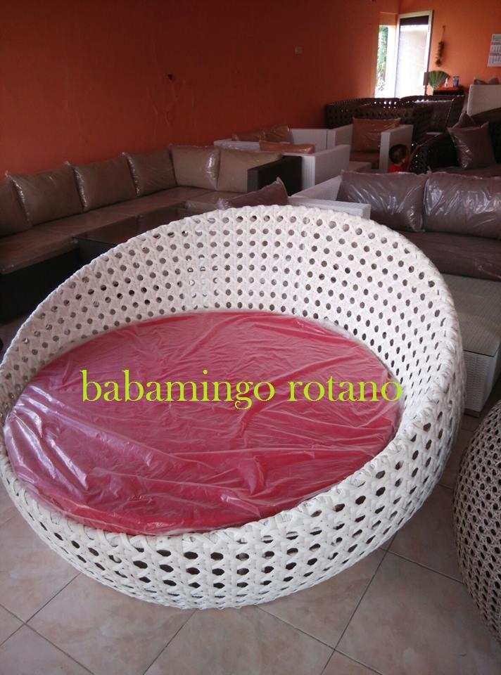 SOFA ROTAN SINTETIS GREYSAND - BLUE BOGOR CIBINONG
