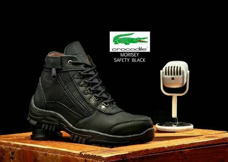 sepatu boots cowok classic PRIA original joey footwear promo sepatu pria safety shoes crocodile morisey kulit lelaki