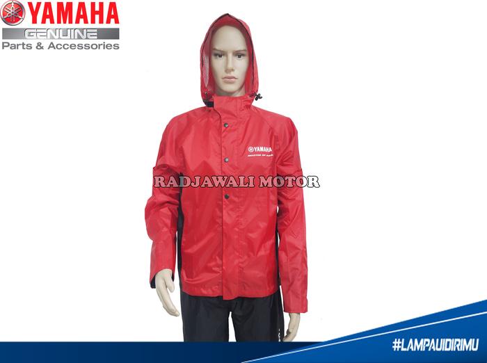 RAIN SUIT JAS HUJAN BAJU CELANA MERAH POLYESTER ASLI DAYTONA YAMAHA