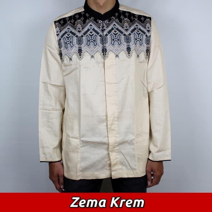 Baju Koko Muslim Pria Dewasa, Bordir Modern Me.06 - Lengan Panjang