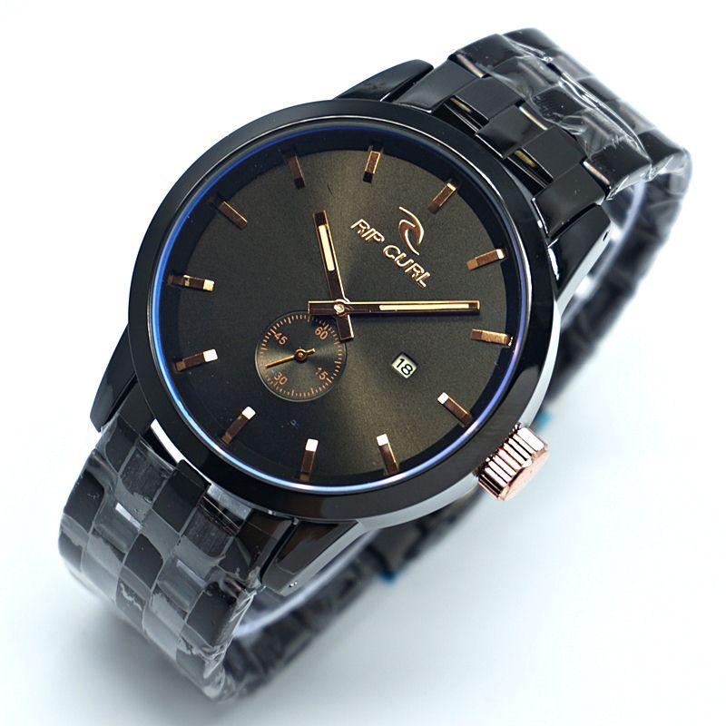 Jam Tangan Ripcurl Pistons Chrono Semi- Limited Edition Elegan Mewah Series-Pria Wanita Formal Kasual Terbaru-Women Men Luxury Watch-Leather Strap-Kulit Stainless Kekinian Sporty Fashionable Bonus DW Kanvas/Kulit Premium & Exclusive Box With 4 Battery