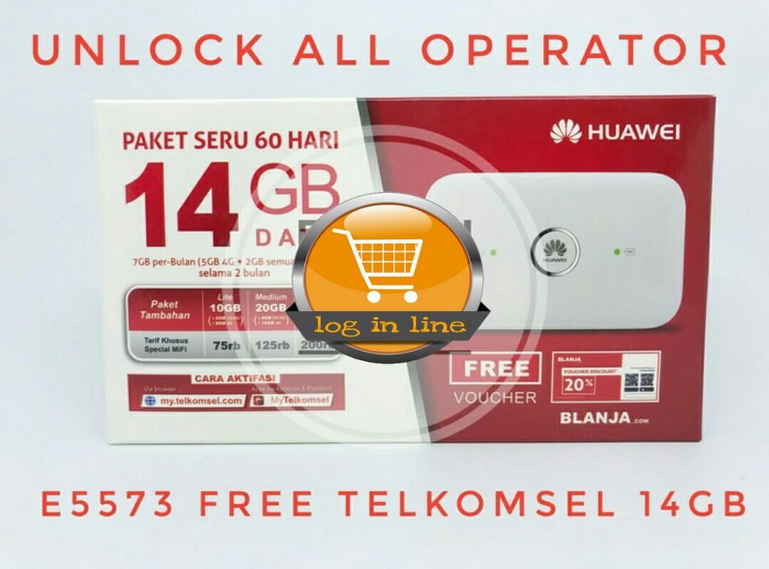 Modem Unlock 4G All Operator (GSM + CDMA) Mifi Router Telkomsel Free Telkomsel 14GB