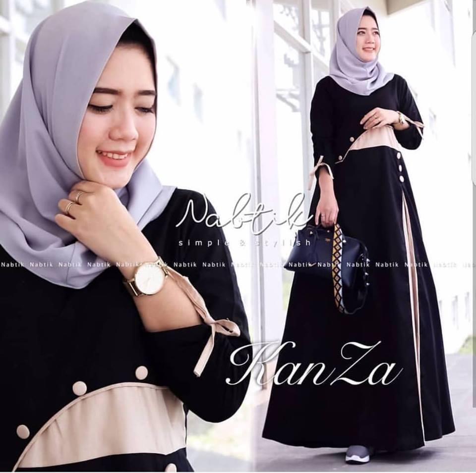 baju gamis muslimah KANZA DRESS gamis murah muslimah