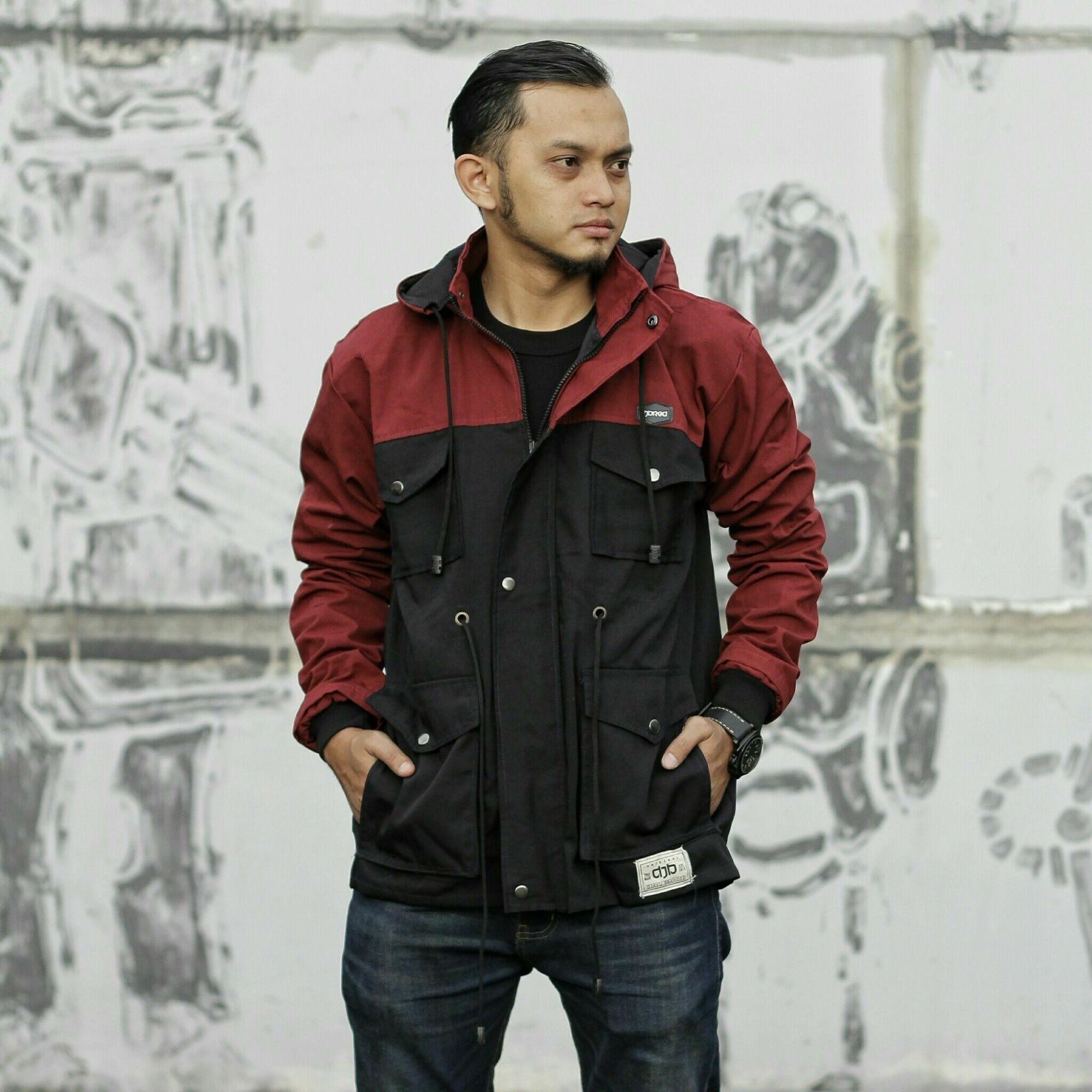 Jaket parka hoodie terlaris termurah kombinasi original west java production ( produk bandung )