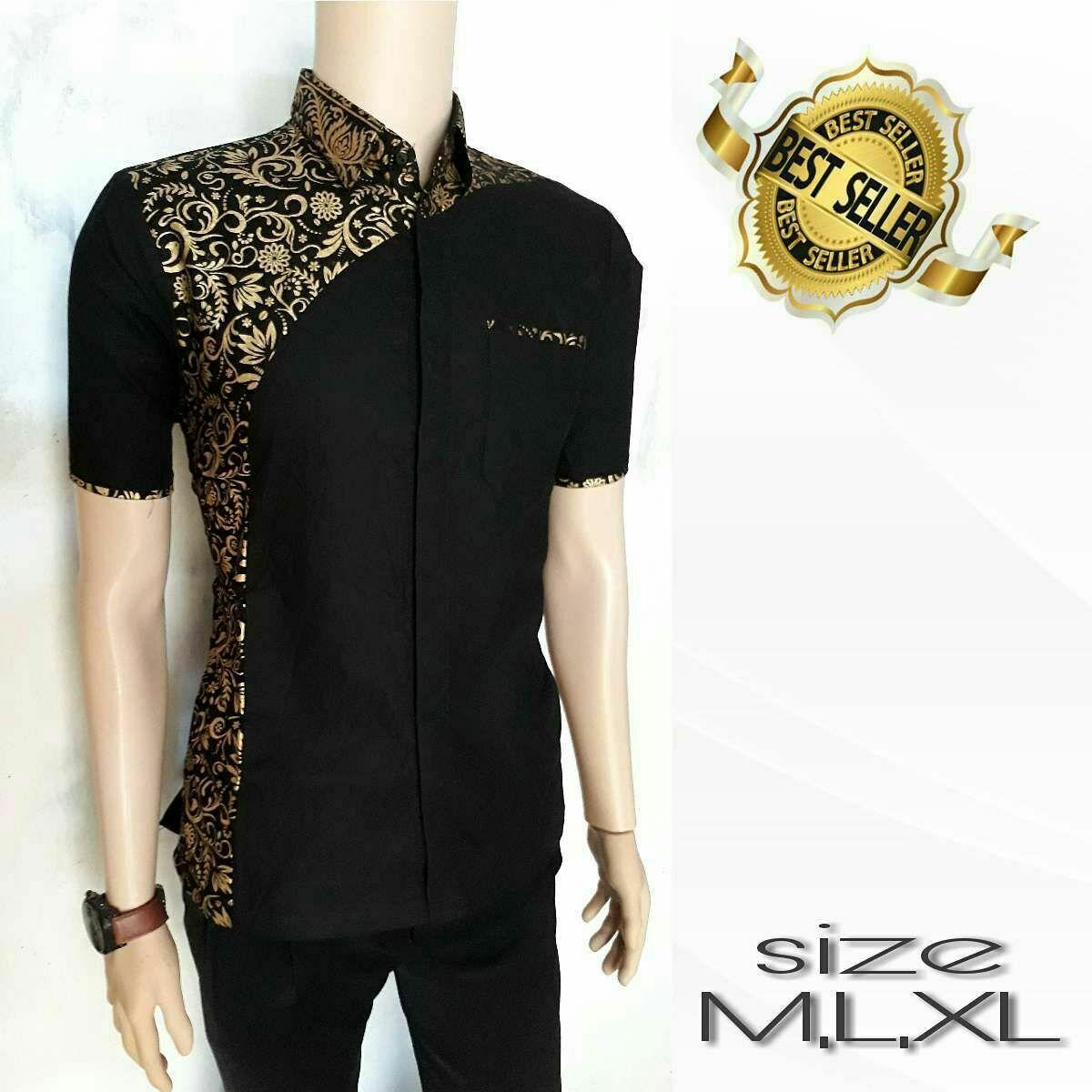 Kemeja Kombinasi Batik Exclusive