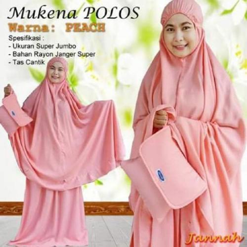 GROSIR Mukena Bali Jumbo Premium Adem Polos Pakai Rempel Cantik Banyak Pilihan Warna