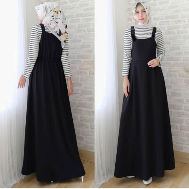 Damai fashion jakarta - 2in1 overall setelan hijab wanita NARAYA - KONVEKSI BAJU TANAH ABANG