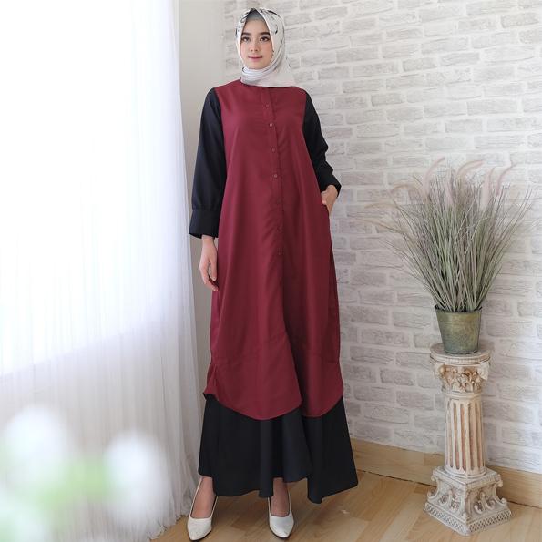 Giselle Alessa Gamis Wanita Baju Muslim Wanita Baju Muslimah Baju Muslim Lengan Panjang Baju Muslim Ibu Menyusui