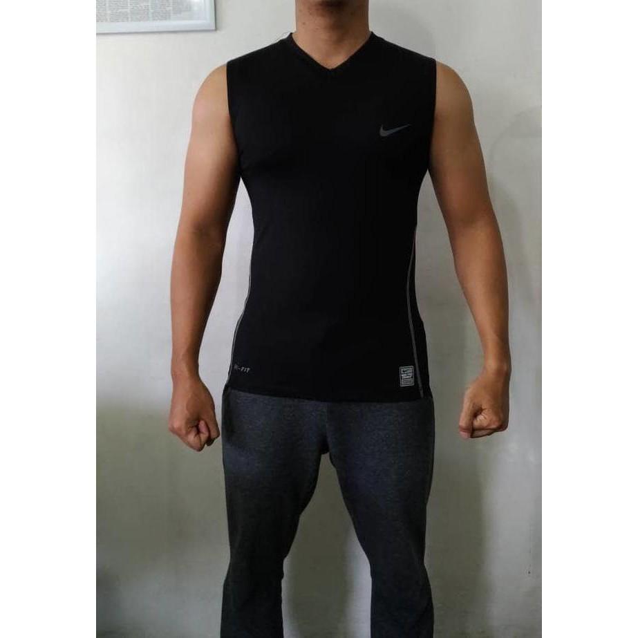 SPECIAL KAOS BAJU SINGLET NIKE PRIA LEKBONG V NECK GYM FITNES FITNESS RENANG JUAL