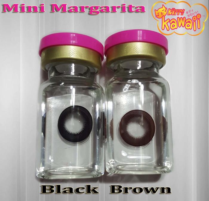 Warna Mata Softlens Kitty Kawaii Mini Margarita Choco Coklat Natural