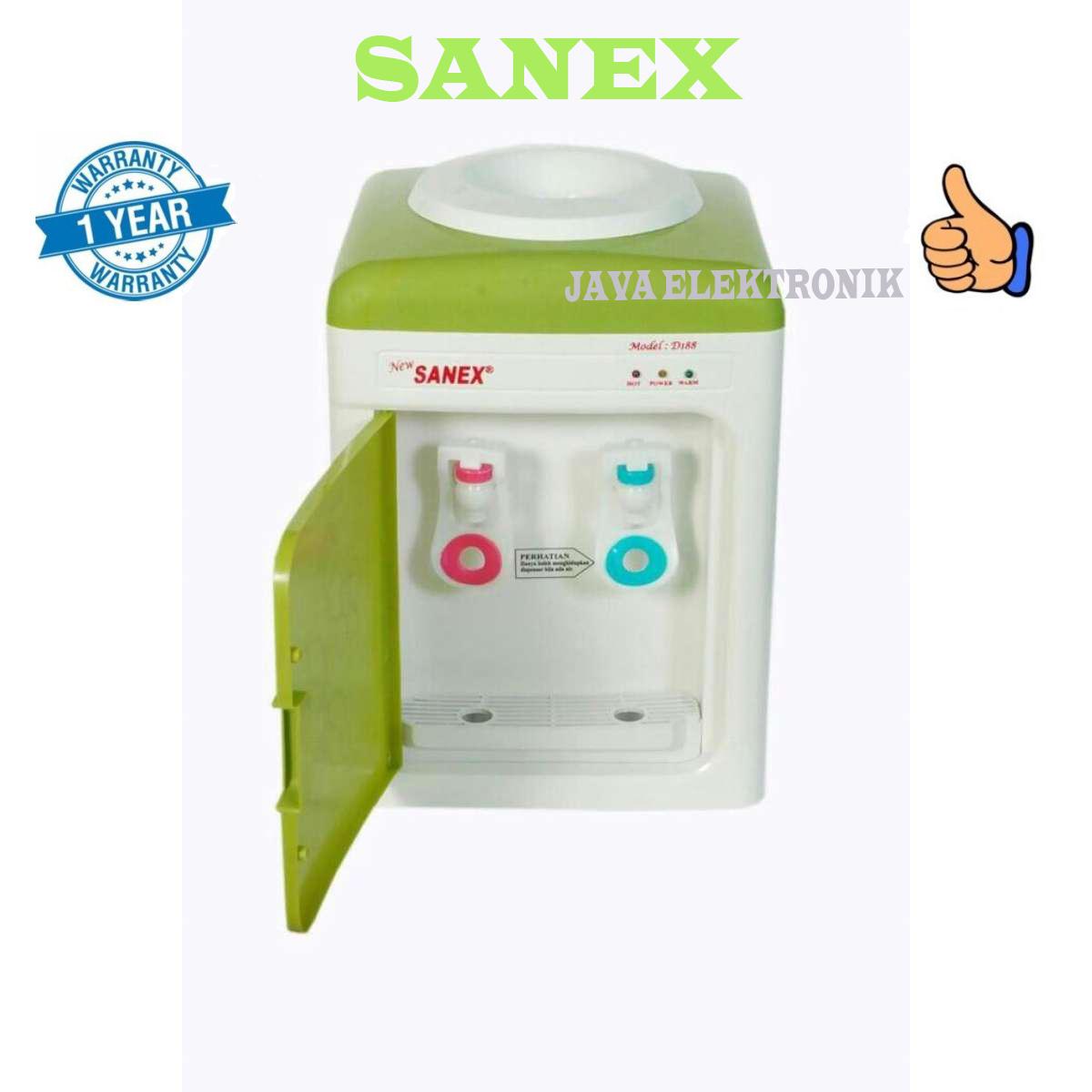 SANEX Dispenser Air D188 ( Dengan Pintu Penutup ) HOT DAN NORMAL HIJAU garansi resmi