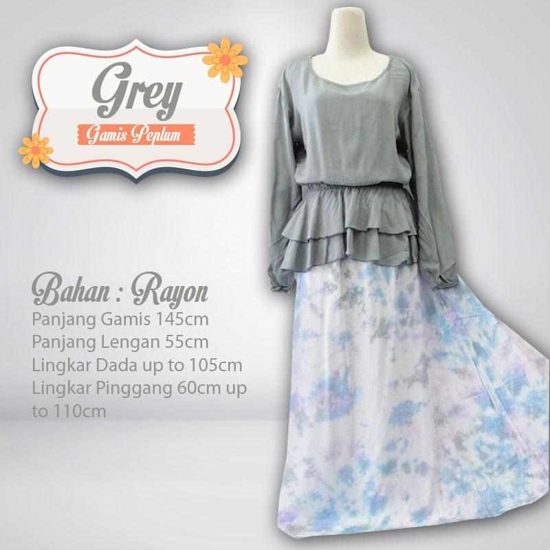 Gamis Peplum Rayon Bali