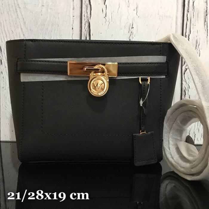 TAS MICHAEL KORS ORIGINAL - MK HAMILTON TRAVELER MESSENGER BLACK