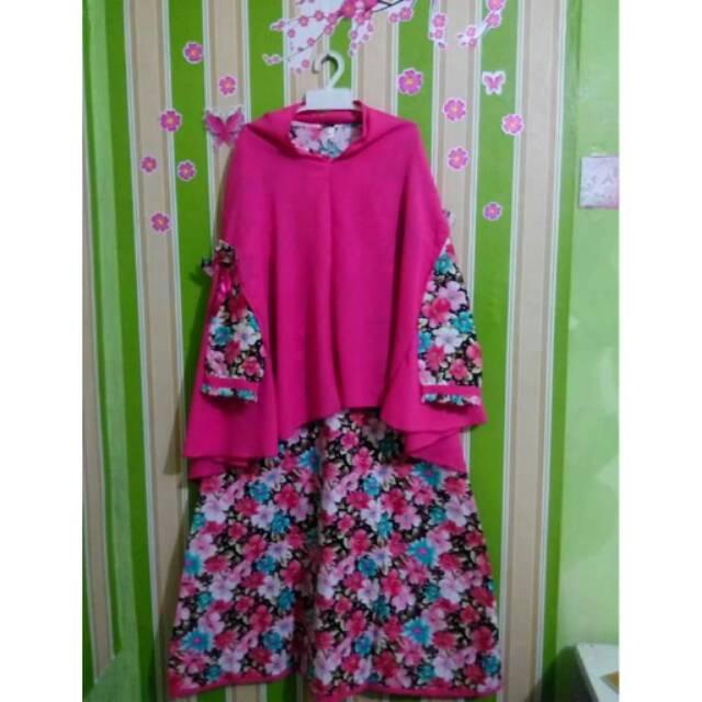 GAMIS KATUN JEPANG ANAK/GAMIS SET KERUDUNG Tanggung
