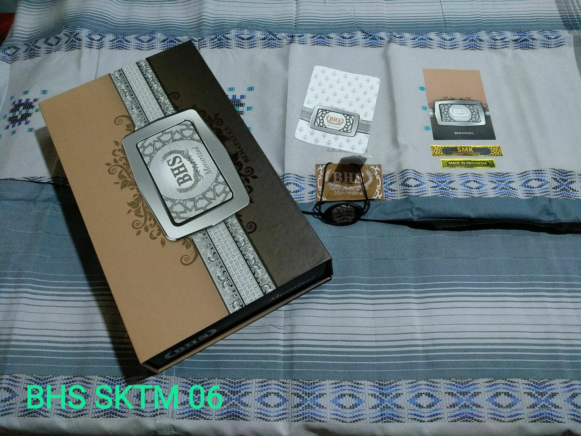 Sarung BHS Mercerized Songket Maroko/Sarung BHS/Sarung BHS Songket/Sarung BHS SMK/Sarung Atlas BHS- Original Product