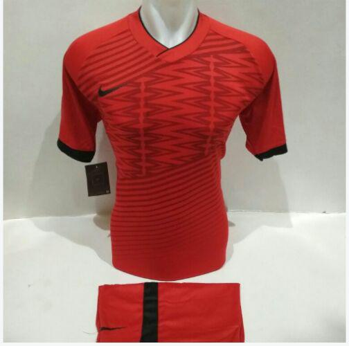 Baju kaos olahraga jersey bola setelan futsal Nk 03 Merah