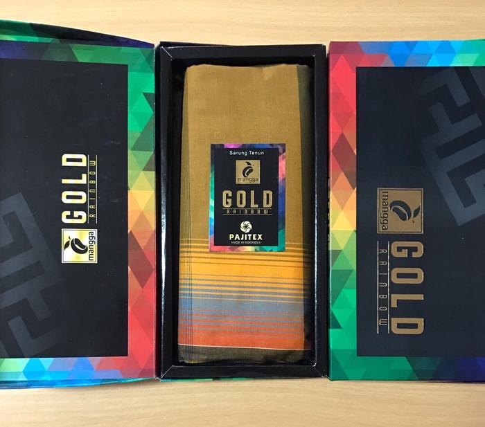 Grosir Sarung Mangga Gold Rainbow