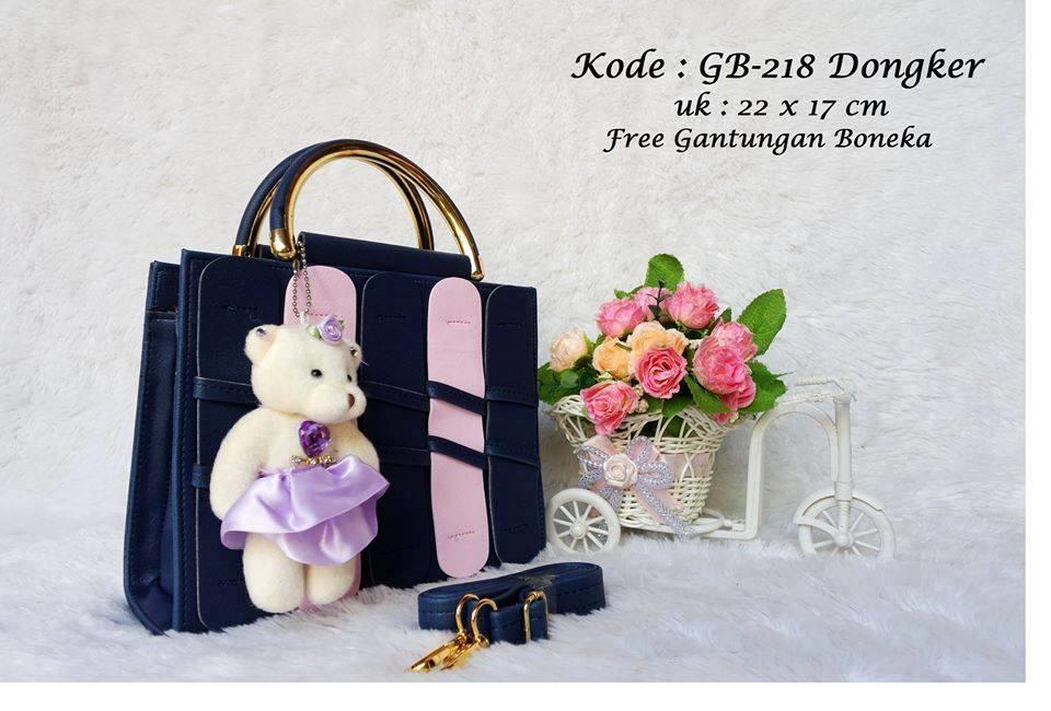 Tas Wanita Import Tas Slempang Hand Bag Tas Strip Tas Pesta GB-218 - Toko Warna Warni