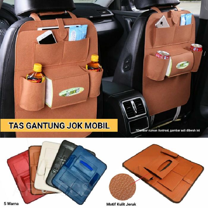 Tas Sarung Jok Mobil/ Tas Jok Mobil/ Penyimpan Barang/ Ransel Jok Mobil/ Car Seat Back Organizer Bag/ Tas Rak Jok Gantung Mobil