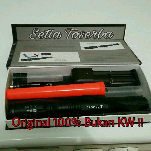 SENTER SUPER TERANG LED T6 2 BATERAI + SARUNG HIGH QUALITY / SENTER SWAT / SENTER TEMPUR / SENTER PROYEK / SENTER TOURING / TOURING