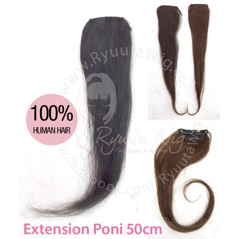 PONI PANJANG / LONG BANGS HUMAN HAIR EXTENSION RAMBUT SAMBUNG ASLI - HOUSESHOPS