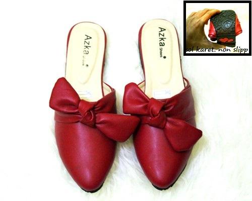 azkashoes Sandal Wanita Selop LB72 (sol karet)