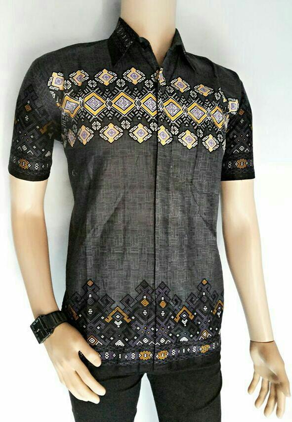 KEMEJA BATIK PEKALONGAN ISTIMEWA EXCLUSIVE MODERN KEMEJA PRIA KASUAL HEM 0015