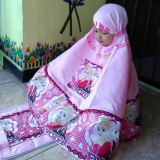 Terlaris!! Mukena anak frozen ukuran L tanpa pilih warna