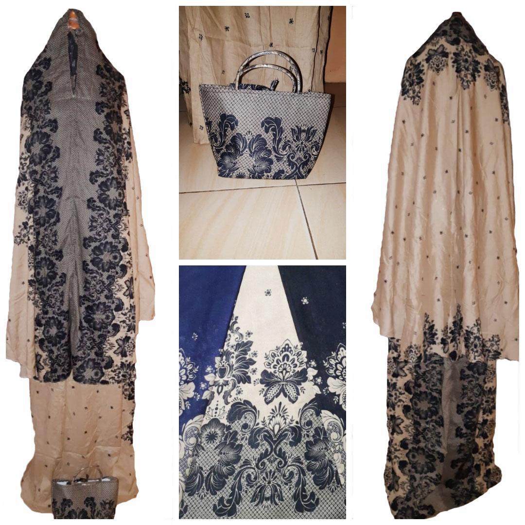 Grateful Fashion Mukena Dewasa BCL Batik Malang - Hitam - High Quality 1