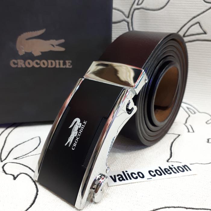 gesper ikat pinggang sabuk pria new colletion dgn kulit asli crocodile - IKAT PINGGANG MODERN - IKAT PINGGANG BEST SELLER - IKAT PINGGANG BEST QUALITY