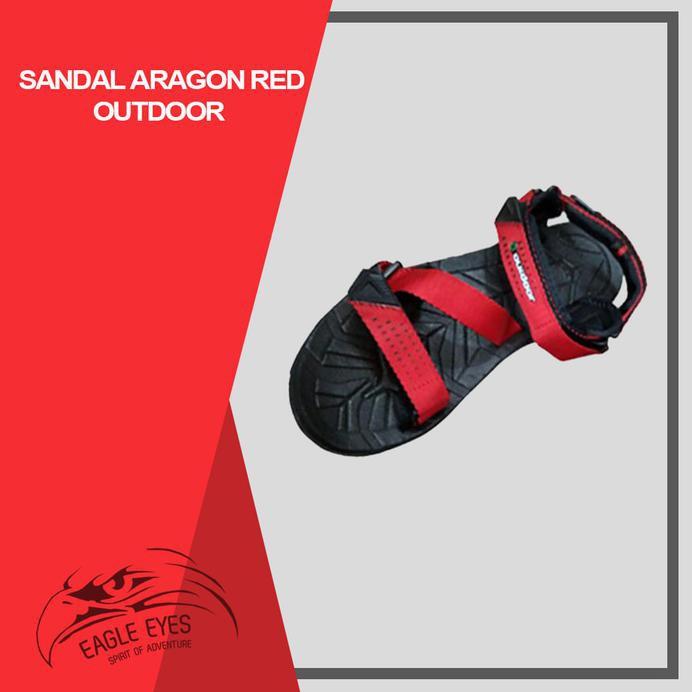HOT SANDAL GUNUNG SANDAL OUTDOOR ARAGON RED JUAL