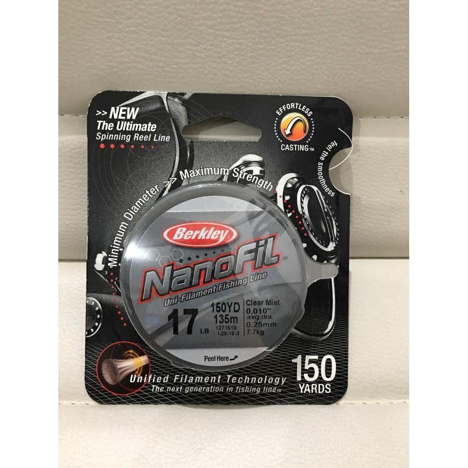 FREE ONGKIR BERKLEY NANOFIL CLEAR MIST 17LB 150YARD HOT