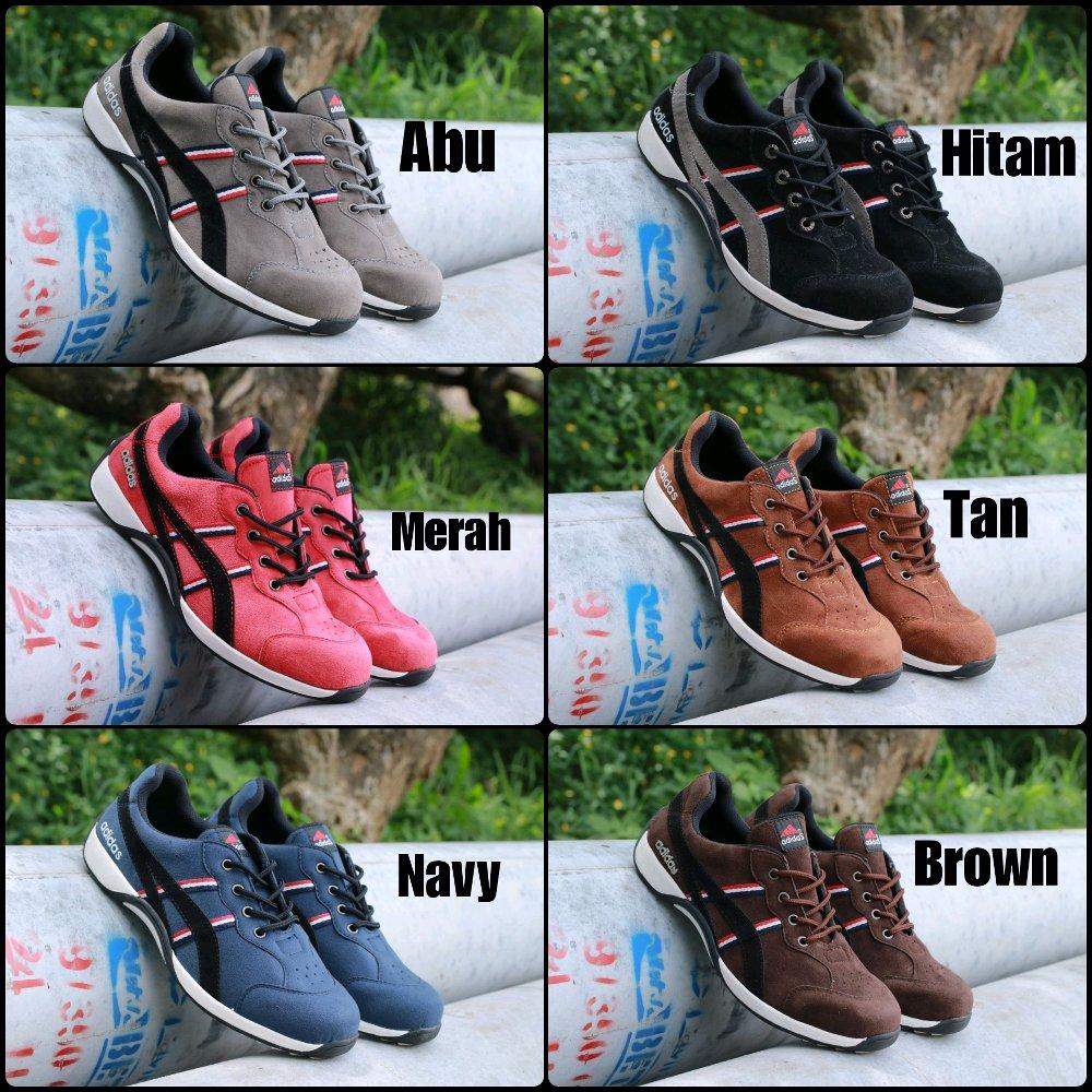 Promo Bonus kaos kaki Sepatu pria adidas Tiger safety shoes low boots ujung besi bagus Kickers nike sneakers pria termurah Fashion
